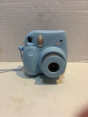 Fujifilm Instax Mini 7+ instant camera blue photos